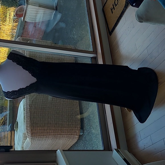 Nicole Miller Dresses & Skirts - Nicole Miller Lace Satin Long Maxi Slip Dress Hi-Lo Style Size S